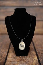 English Cocker Spaniel - silver plated pendant with a dog, Art Dog USA