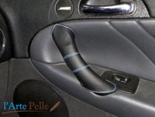 Copri maniglia Alfa Romeo 147 vera pelle nera