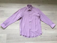 Hugo Boss Shirt Long Sleeves Light Purple LightWeight Layer Men Size 40