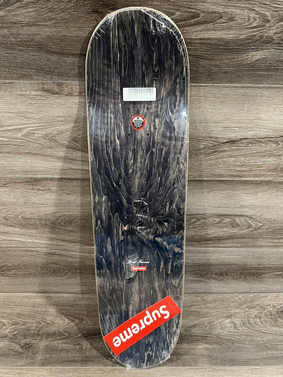 Supreme Distorted Logo 8.5 Skateboard Deck Black Sold Out World