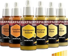 The Army Painter Warpaints Fanatic Flexible Triad - Yellows Paint Set of 6 New