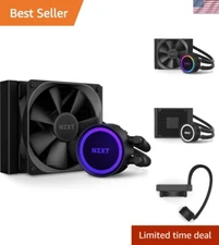Efficient Kraken 120 Liquid Cooler - 120mm Aer P Fans & RGB Cap Included