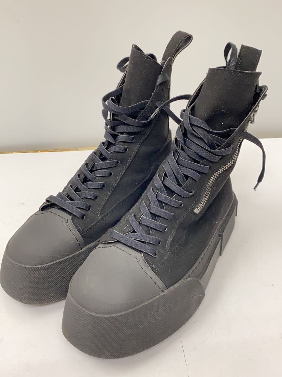 JULIUS Other Boots 2 Black Leather 797FWM2 22AW Zip Sneaker JULIUS Other Boots 2 Black Leather 797FWM2 22AW Zip Sneaker