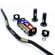 Original "Evo" PRO TAPER Handlebar Fat Bar DIRT BIKE 1 1/8'' ATV Quad GRIPS Pads