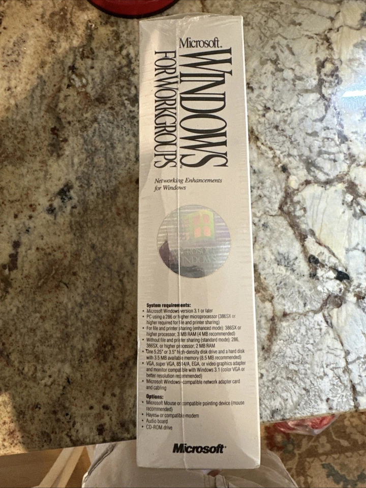 Microsoft Windows For Workgroups  Enhancements For Windows 3.1 One User Sealed - Image 2 of 4