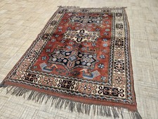 4X6 TURKISH ISTANBUL KAZAK ANTIQUE AUTHENTIC HAND WOVEN WOOL ORIENTAL RUG