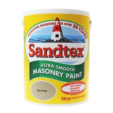 Image of Sandtex 5 Litre Midstone Ultra Smooth Masonry Paint Durable Microseal Technology