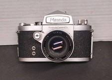 VINTAGE 1960 MIRANDA D 35mm CAMERA, SOLIGOR MIRANDA 1.9 LENS READ