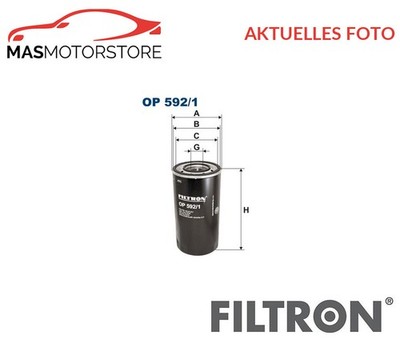 MOTOR ÖLFILTER FILTRON OP592/1 P FÜR IVECO EUROTRAKKER,P PA,MP,EUROSTAR,I-III