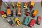 Vintage Lot 16 Lesney/Matchbox Construction Vehicles Trucks Trailer Restore