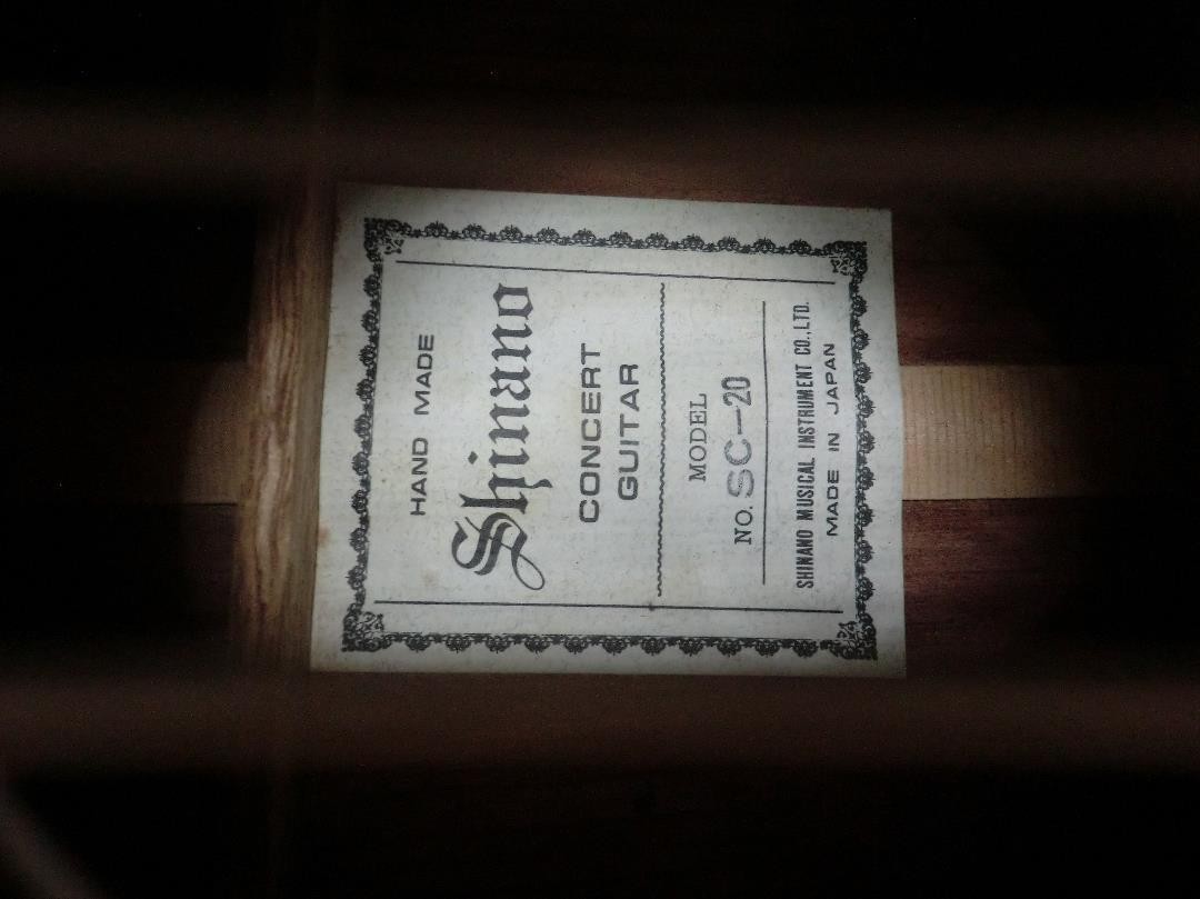 Classical Acoustic Guitar Shinano SC-20 Natural Japan Made | eBay