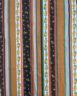 3 Yards Cranston Print Works Fabric Stripe Floral Polka Dot Cotton 44W
