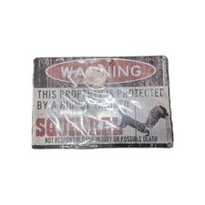 Funny Squirrel Warning Sign   "Property Protected by a highly trained squirrel"