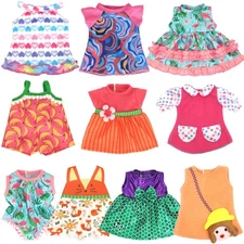 10 Set Alive Baby Doll Clothes, Doll Clothes for 10-12 Inch Girl Dolls Outfit...