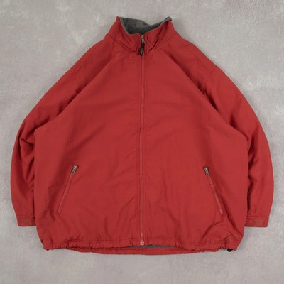 L.L.Bean Vintage Fleece gefütterte Jacke 3XL Damen rot Outdoor
