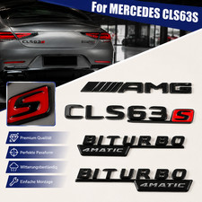 Schriftzug Abzeichen Emblem CLS63S AMG Biturbo für Mercedes Benz CLS63S 4MATIC Schriftzug Abzeichen Emblem CLS63S AMG Biturbo für Mercedes Benz CLS63S 4MATIC