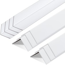 Sasylvia 10 Pcs Wall Corner Protector Guards, 3/4 x x 48 Inches, White
