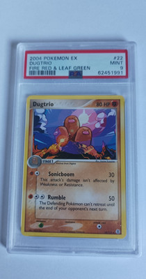 Dugtrio 22/112 | EX FireRed & LeafGreen | PSA 9 Mint | 2004 Pokémon Karte | WOTC