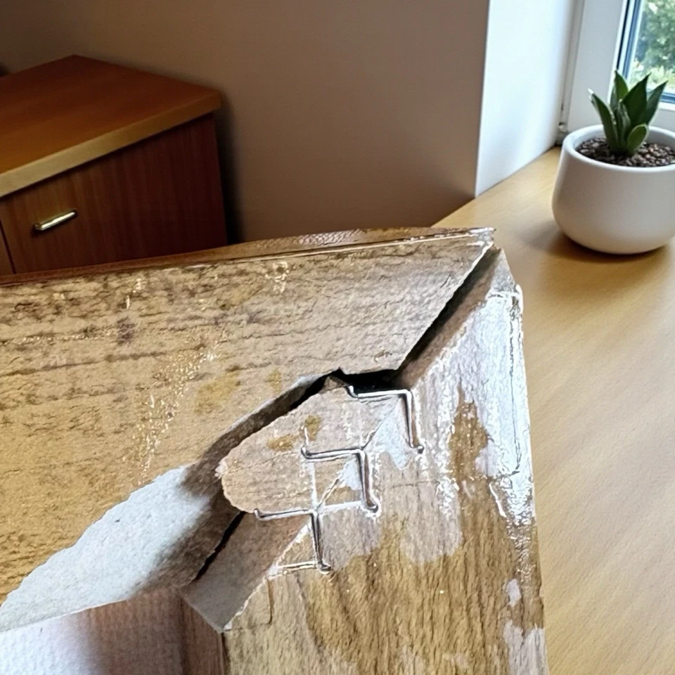 Pintura de arte de surf firmada por Justin Poppe sobre lienzo 19x25 enmarcada So-Col Foto 4 de 4