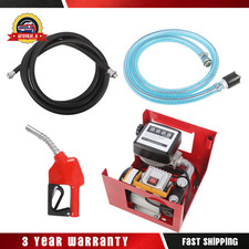 Diesel Oil Fuel Transfer Pump 16GPM 110V Electric w/Meter Manual Nozzle 13' Hose