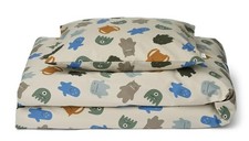 Liewood Ingeborg linge lit enfant coton bio monstres bleu