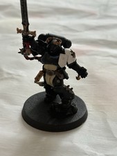 Wh40k Black Templars Emperor  s champion - Relatively Well Painted, Broken Sword
