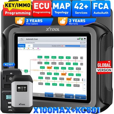 XTOOL X100MAX Schlüsselprogrammierer mit ECU-Programmierung und OBD2-Scanner