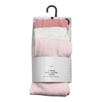 M&S Baby 3 Pack Cotton Rich Soft & Stretchy Ribbed Tights – 0–6 Months