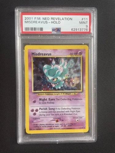 PSA 9 Misdreavus Holo Neo Revelation 11/64 - Mint