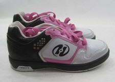 HEELYSWHITE BLACK PINK lace up sneaker - YOUTH SIZE  6