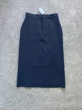 NWT Banana Republic Pencil Skirt Womens 4 Black Tailored Lined Midi Work Career