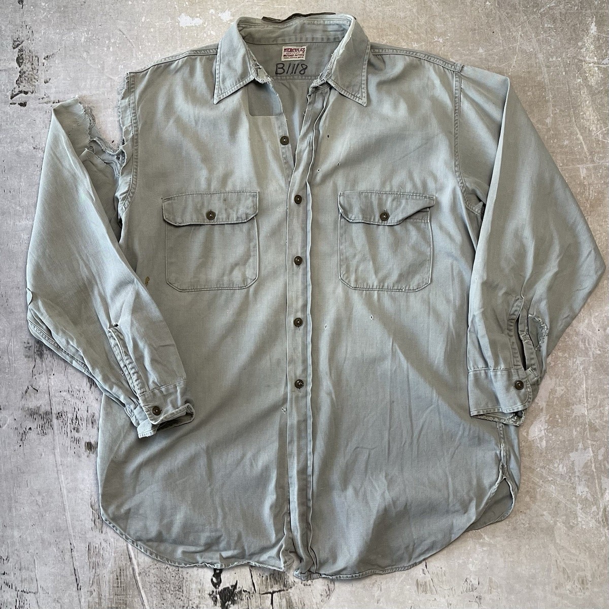 True Vintage 1930s Hercules Button-up Shirt Made in USA Sanforized True Vintage 1930s Hercules Button-up Shirt Made in USA Sanforized
