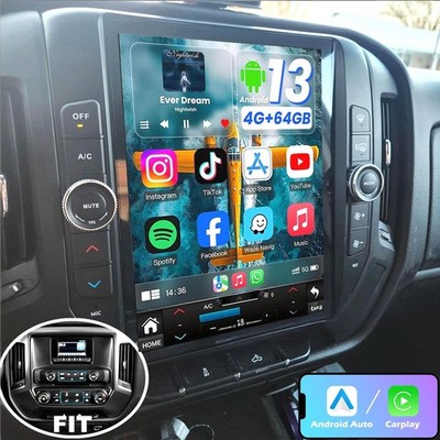 Carplay Car Stereo Radio For 2014-2018 Chevy Silverado GMC Sierra 1500 2500 3500