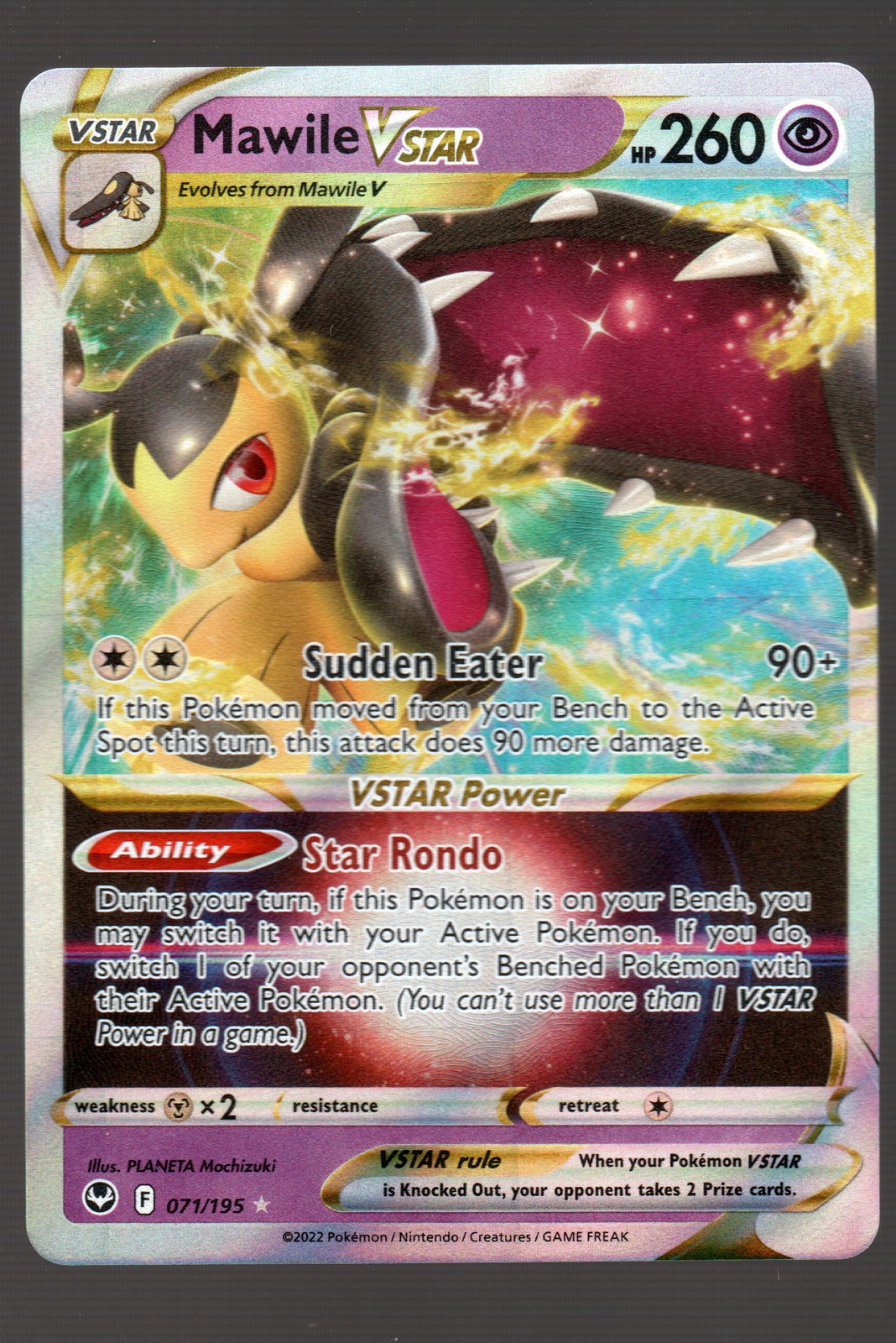 Pokemon Mawile VSTAR SWSH12: Silver Tempest #071/195 NM