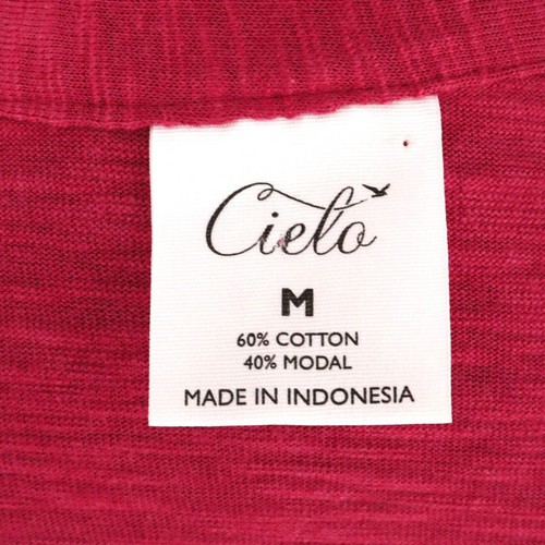 Cielo Jacket Womens Medium Pink Duster Open Front Pockets Stretch Knit Cardigan - Picture 3 of 12