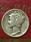"BUY IT NOW"   1944-P Mercury SILVER Dime VERY GOOD COND. (VG)     "BUY IT NOW"