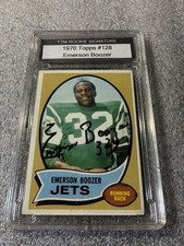 1970 Topps Emerson Boozer #128 Autographed Rookie Card - Encapsulated. rookie card picture
