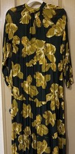 A New Day Floral Long-Sleeve Maxi Dress In Olive Green And Yellow Hues.