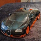 Bugatti Veyron Style Replica RC Car Toy Vehicle, Black/Orange Plastic — photo 1