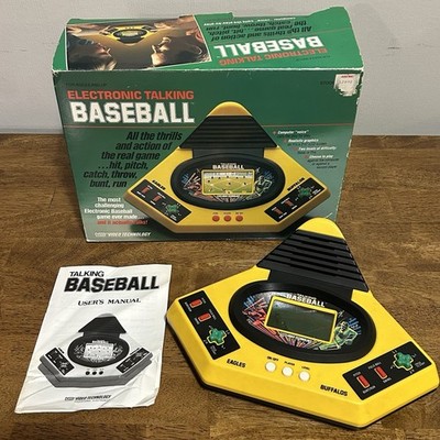 VTG 1987 VTech Play By Play Talking Electronic Baseball Handheld Game Working 