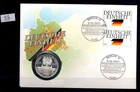 / GERMANY 1990 - MEDAL FDC - MAP, FLAG
