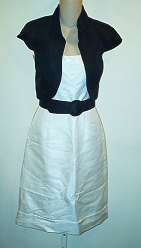 Shoshanna New $665 Fitted Sheath Dress & Jacket 2/4 - Picture 3 of 3