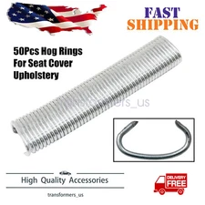 50PCS Hog Rings For Car Seat Cover Upholstery Compatible Most Models