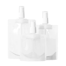 Travel Size Translucent Stand Up Fine Mist Spray Bottle Pouch Refill Liquid