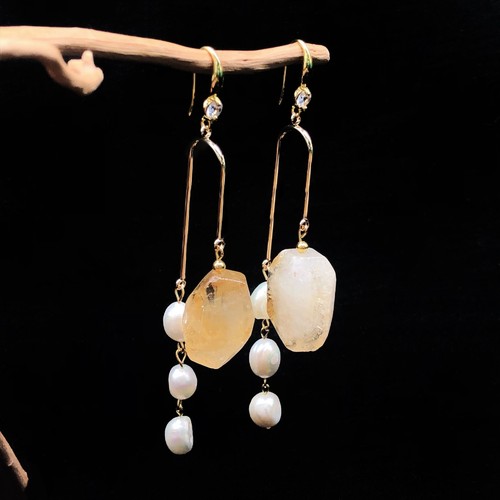 Elegant Women Long Drop Dangle Earrings Natural Freshwater Pearl Tassel Jewelry - Picture 7 of 17