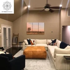 New Amazing Relaxing Genuine Pouffe Moroccan Leather Footstool Un-Stuffed