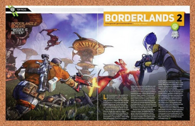 Borderlands 2 Xbox 360 Original 2013 Ad Authentic Video Game Promo Display