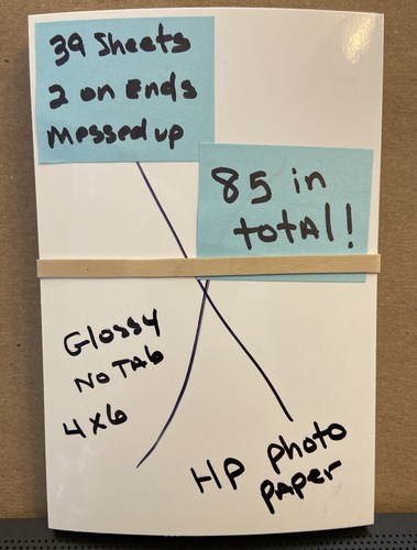 HP ~ Premium + Photo Paper Glossy 10 mil Size 4" x 6" ~ 85 Sheets in total *EUC* - 第 3/3 張圖片