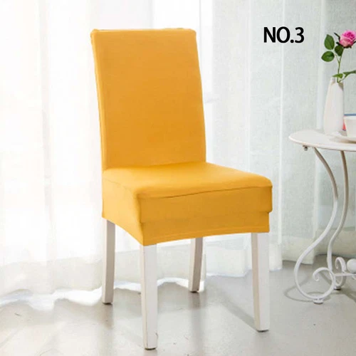 Universal Chair Cover Spandex Strech Dinner Solid Chair Wedding Party Seat Cover - Picture 5 of 40