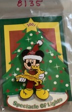 WDW DISNEY 2001 Osborne Family Spectacle of Lights Mickey Reindeer AP PIN #8597